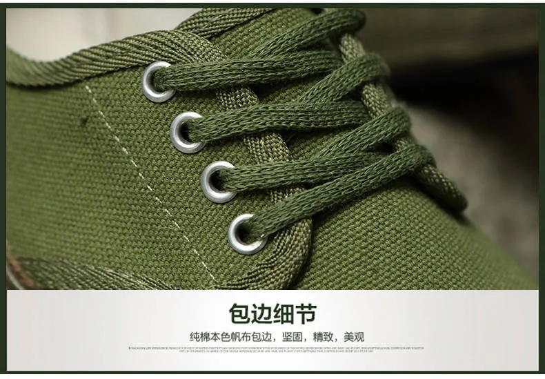 Men's Canvas Work Shoes Spring Autumn Lightweight Breathable Sneakers Yellow Rubber Sole Construction Site Labor Protection Farmland Training showcase 5