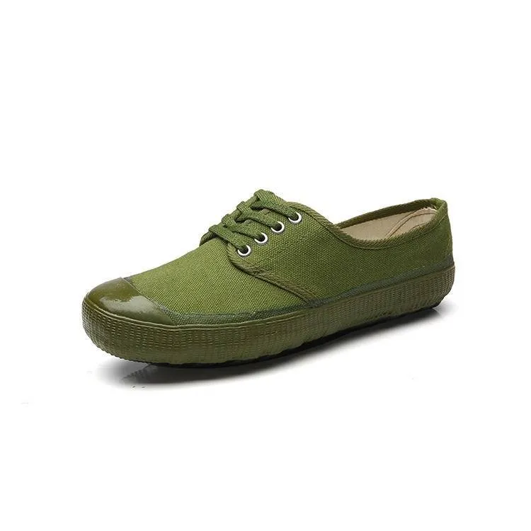 Men's Canvas Work Shoes Spring Autumn Lightweight Breathable Sneakers Yellow Rubber Sole Construction Site Labor Protection Farmland Training thumbnail 4