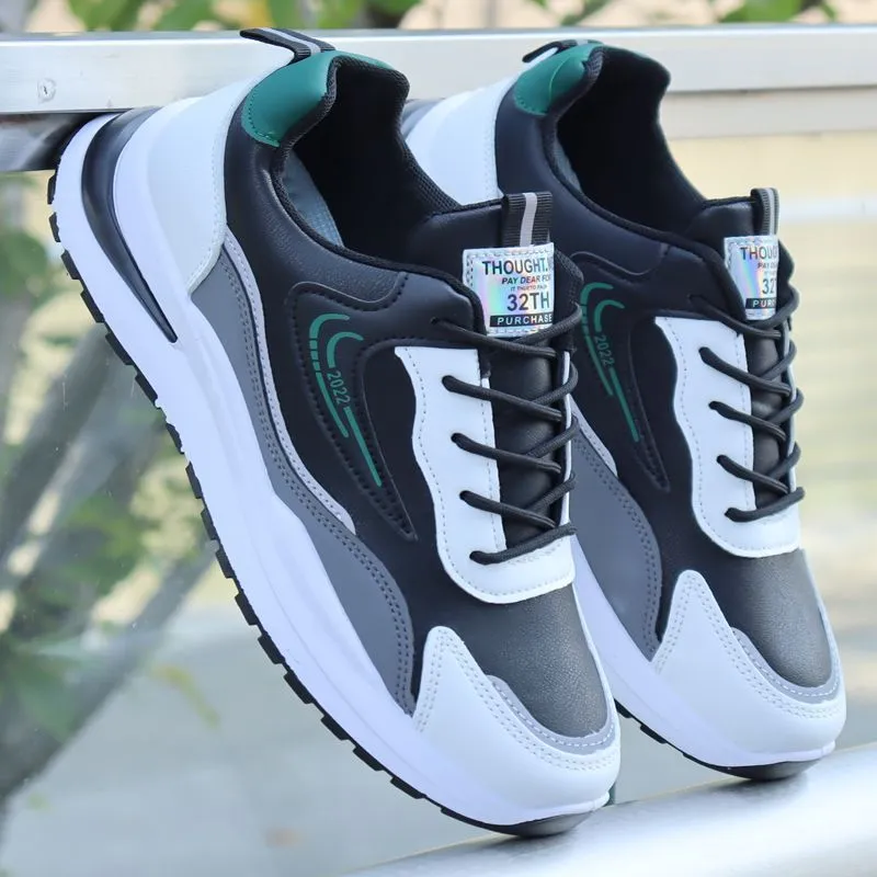 Men's Lightweight Mesh Running Shoes - Korean Style Fashion Casual Sneakers for Sports, Cross-Training, and Everyday Wear thumbnail 4