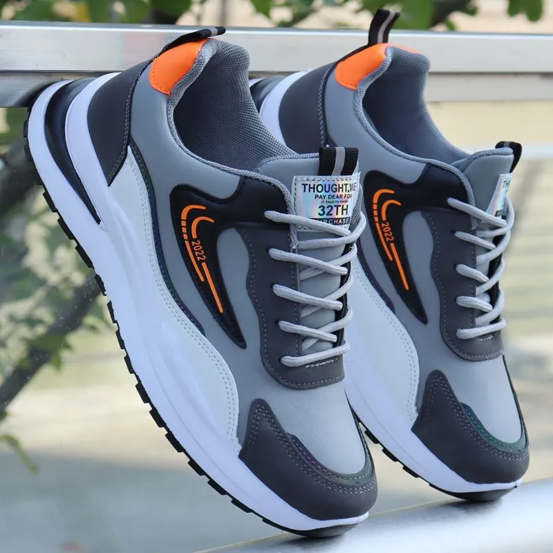Men's Lightweight Mesh Running Shoes - Korean Style Fashion Casual Sneakers for Sports, Cross-Training, and Everyday Wear thumbnail 2