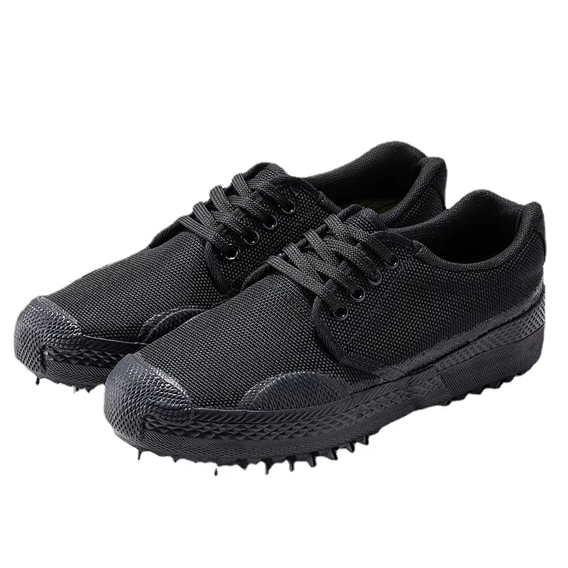 Men's Vulcanized Camouflage Training Shoes - Non-Slip, Wear-Resistant Rubber Sole, Breathable Low-Top Work & Military Shoes for Construction, Labor, and Outdoor Activities thumbnail 5