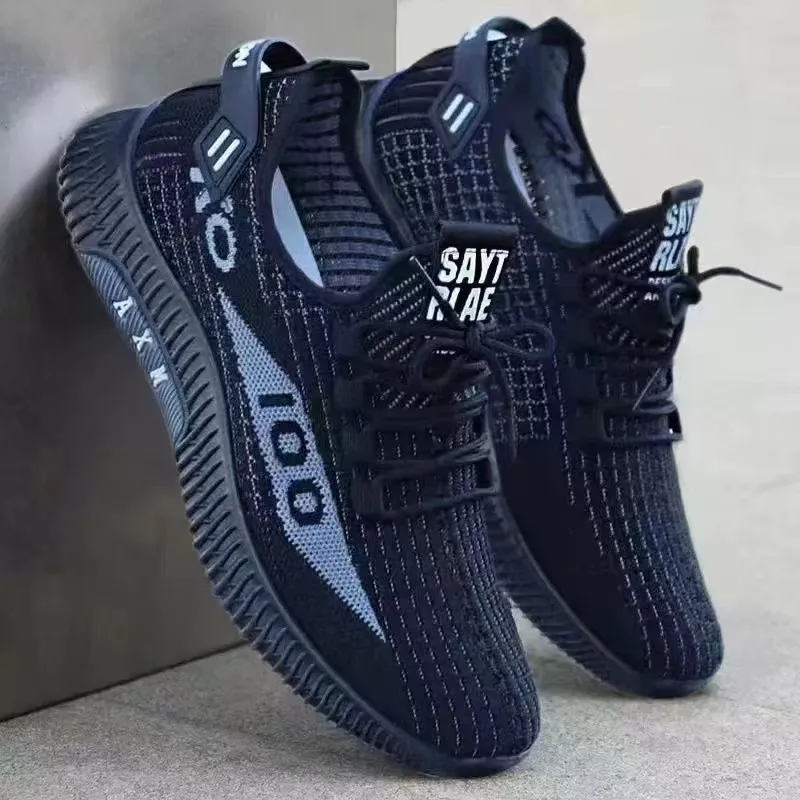 Men's Breathable Mesh Sports Shoes - Lightweight Casual Sneakers for Summer, Trendy Versatile Walking Shoes, Comfortable Drop Shipping Available thumbnail 3