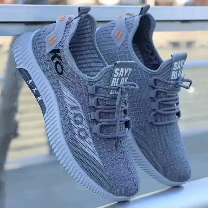 Men's Breathable Mesh Sports Shoes - Lightweight Casual Sneakers for Summer, Trendy Versatile Walking Shoes, Comfortable Drop Shipping Available thumbnail 2