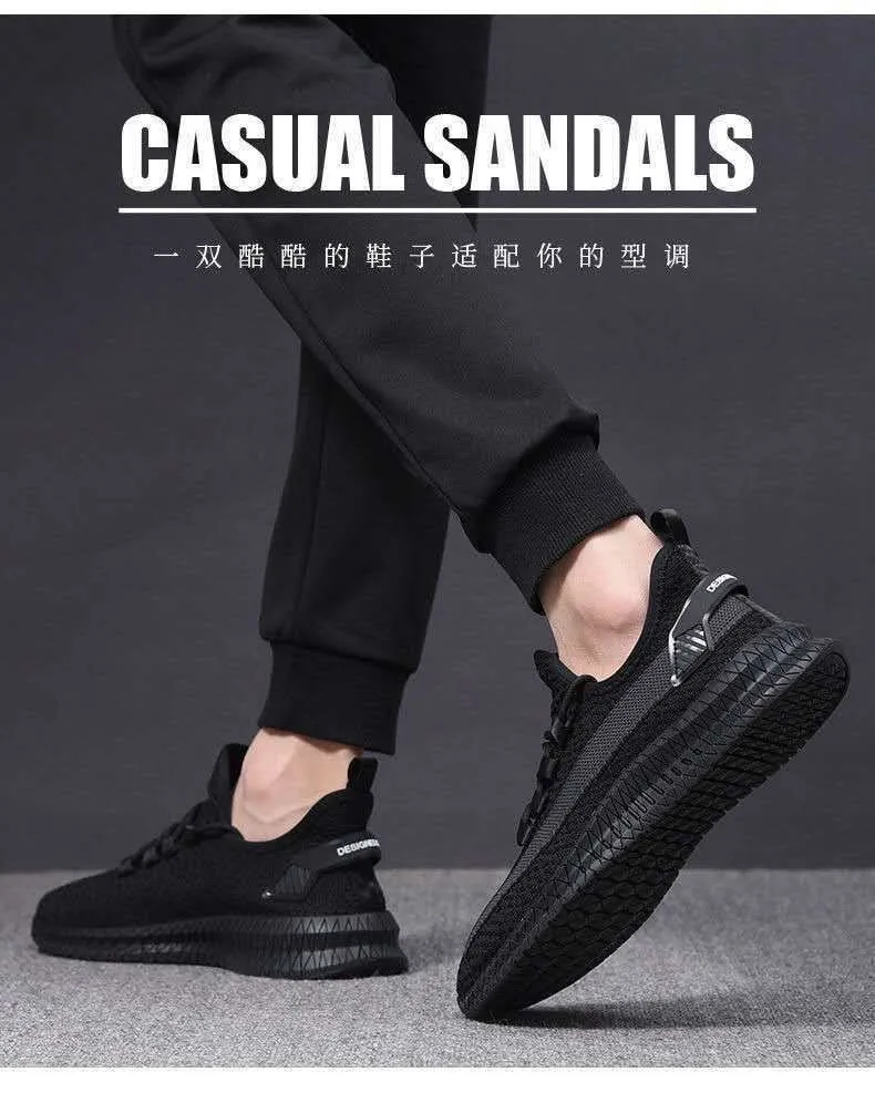 Men's Breathable Sneakers - Lightweight Fly Woven Fashion Shoes for Spring, Summer, and Autumn - Casual Trendy Joker Style showcase 13