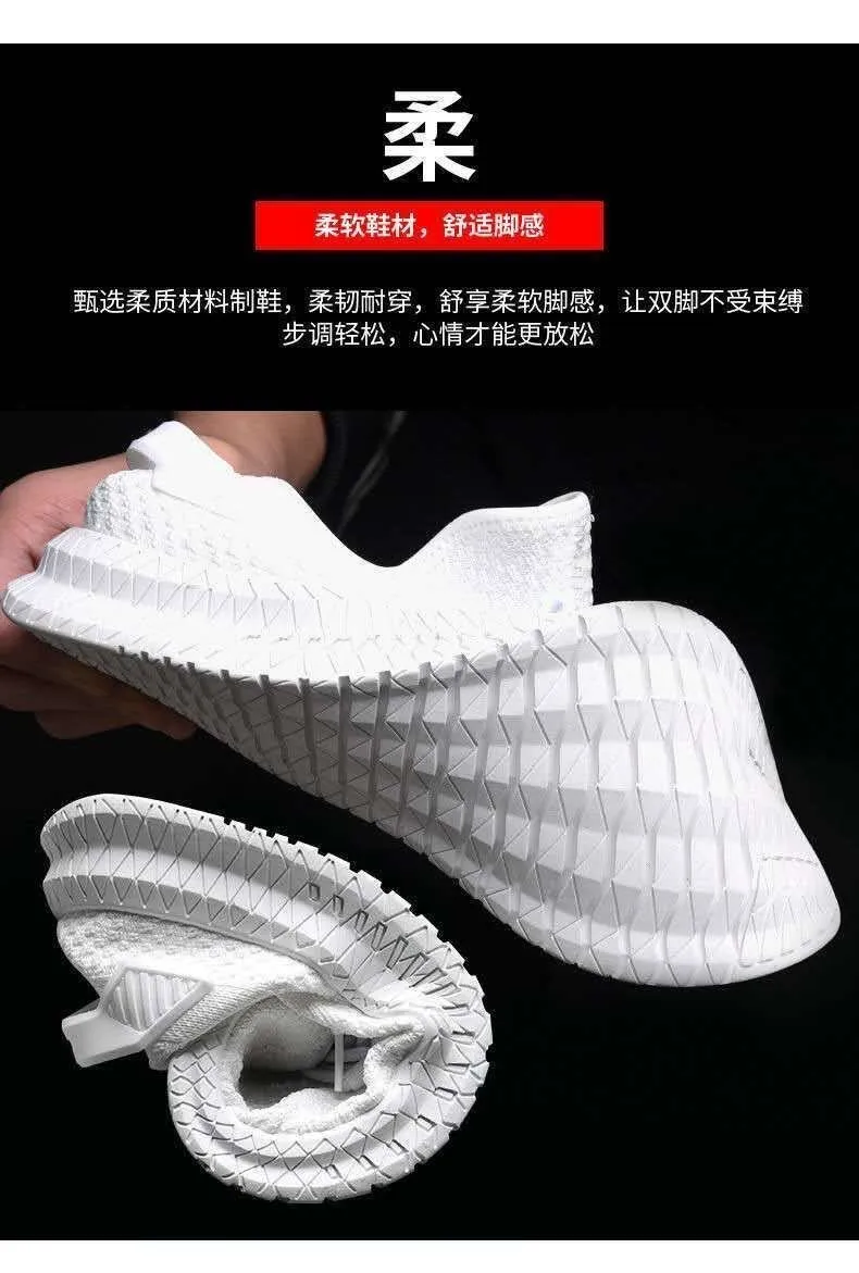 Men's Breathable Sneakers - Lightweight Fly Woven Fashion Shoes for Spring, Summer, and Autumn - Casual Trendy Joker Style showcase 6