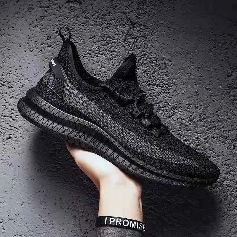 Men's Breathable Sneakers - Lightweight Fly Woven Fashion Shoes for Spring, Summer, and Autumn - Casual Trendy Joker Style thumbnail 6
