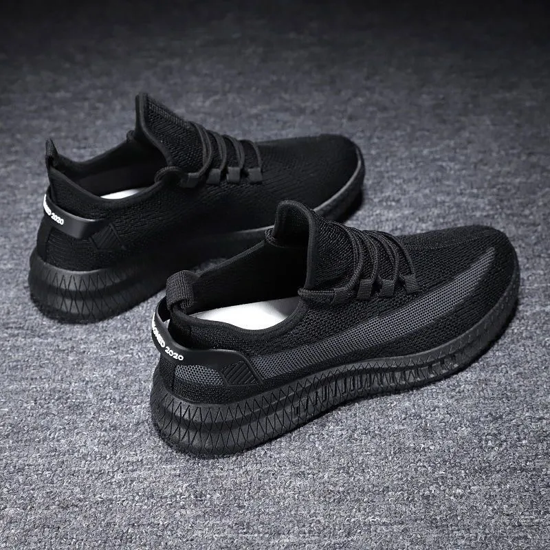 Men's Breathable Sneakers - Lightweight Fly Woven Fashion Shoes for Spring, Summer, and Autumn - Casual Trendy Joker Style thumbnail 3