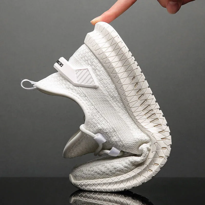 Men's Breathable Sneakers - Lightweight Fly Woven Fashion Shoes for Spring, Summer, and Autumn - Casual Trendy Joker Style thumbnail 2