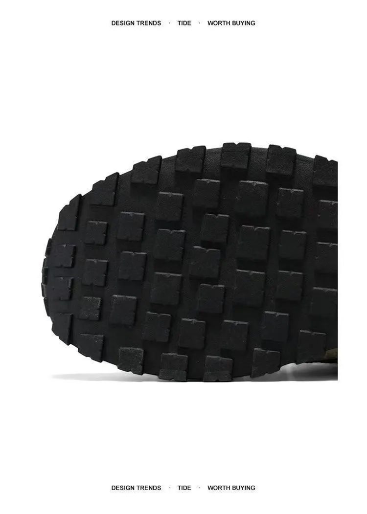 Men's Chunky Sneakers Platform Height Increasing Casual Sports Shoes Retro Style Lace-Up Walking Trainers Fashionable Dad Shoes for Men showcase 1