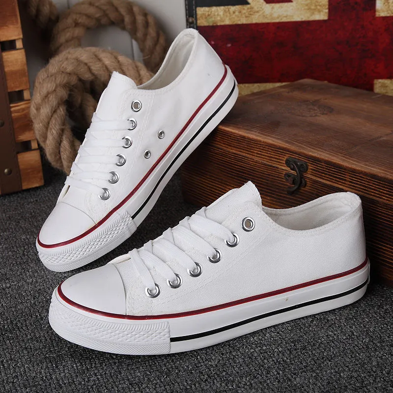 Men's Canvas Sneakers Low Top Casual Shoes - Trendy Harajuku Vintage Style - All-Match Student Sneakers for Spring and Autumn thumbnail 6