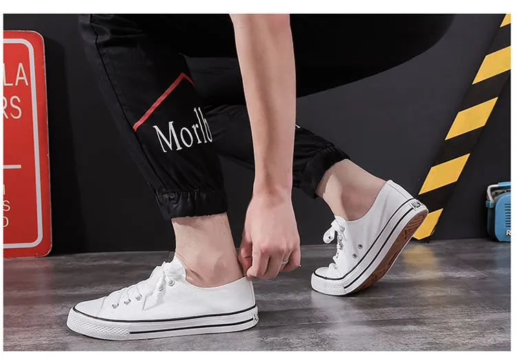 Men's Canvas Sneakers Low Top Casual Shoes - Trendy Harajuku Vintage Style - All-Match Student Sneakers for Spring and Autumn showcase 19