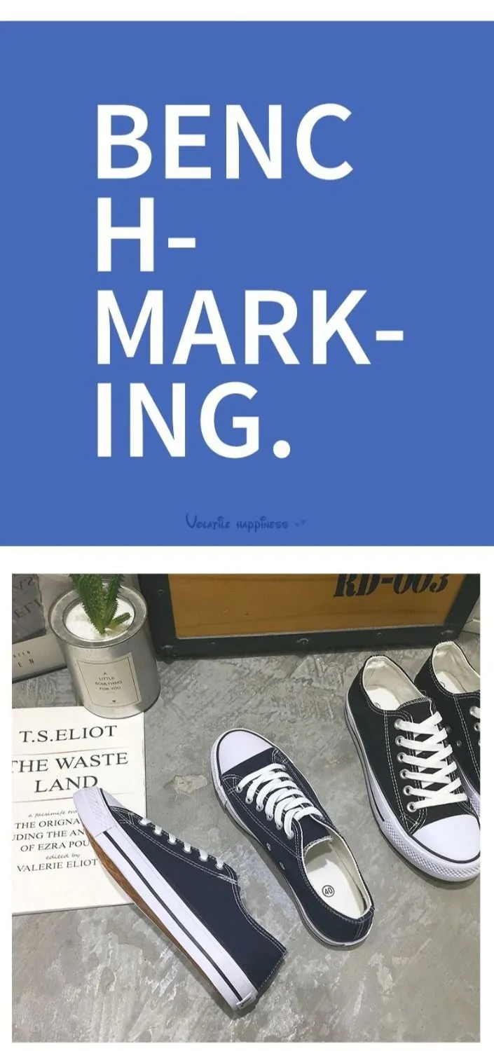 Men's Canvas Sneakers Low Top Casual Shoes - Trendy Harajuku Vintage Style - All-Match Student Sneakers for Spring and Autumn showcase 11