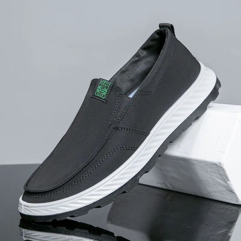 Men's Extra Large Size Canvas Shoes - Slip-on Style, Lightweight & Soft Sole, Casual Board Shoes for Sizes 45-48, Comfortable Dad Car Shoes thumbnail 6