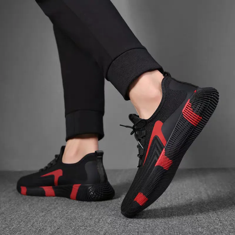 Men's Breathable Running Shoes 2024 Spring Autumn Casual Sports Sneakers Trendy Color-Blocking Design Wholesale Street Vendor Supply Lightweight Athletic Footwear showcase 13