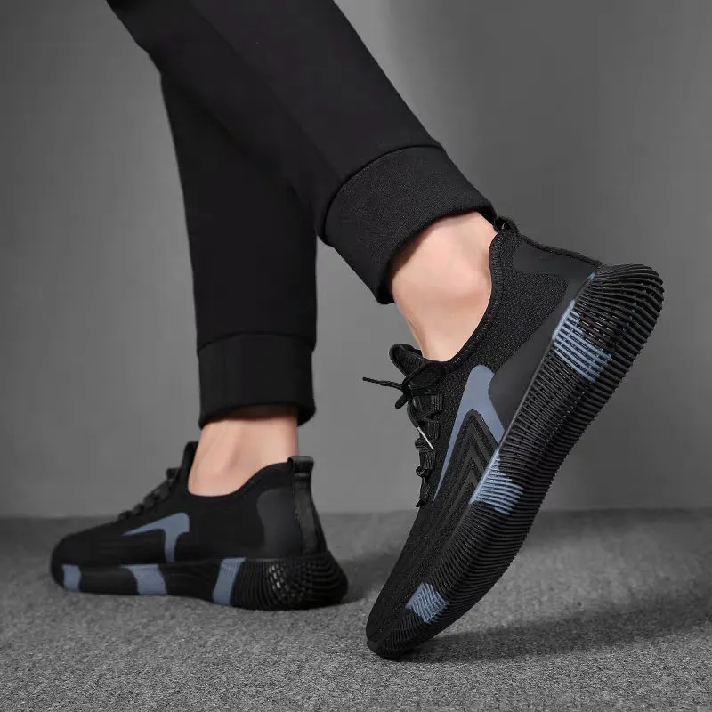 Men's Breathable Running Shoes 2024 Spring Autumn Casual Sports Sneakers Trendy Color-Blocking Design Wholesale Street Vendor Supply Lightweight Athletic Footwear showcase 10