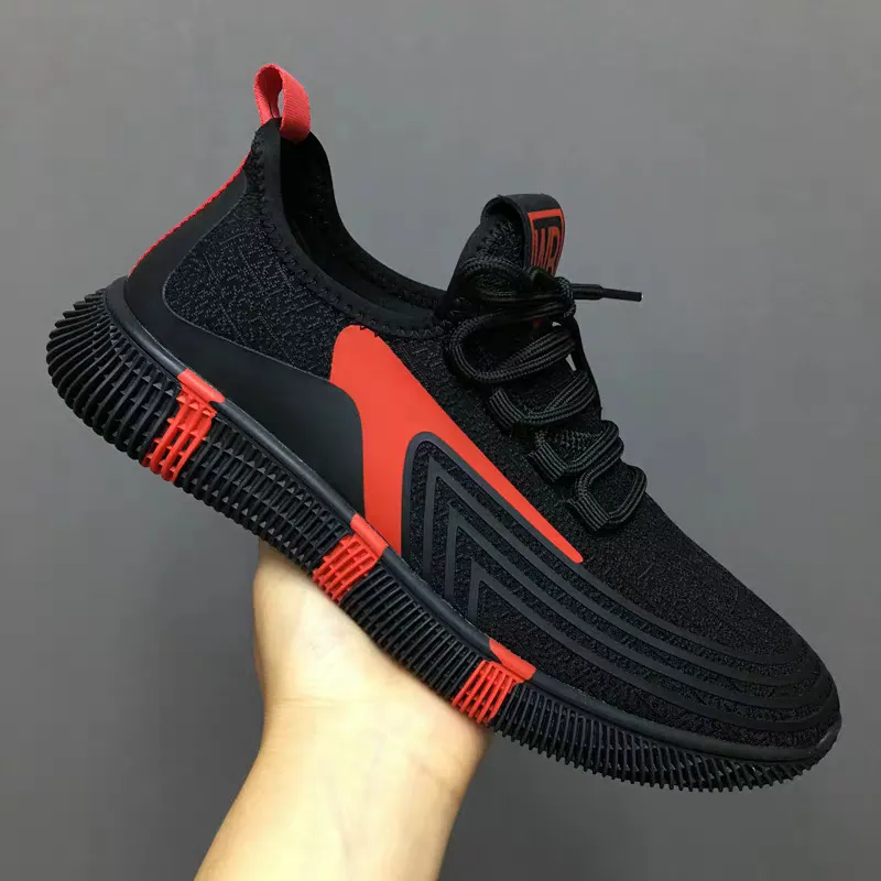 Men's Breathable Running Shoes 2024 Spring Autumn Casual Sports Sneakers Trendy Color-Blocking Design Wholesale Street Vendor Supply Lightweight Athletic Footwear thumbnail 2