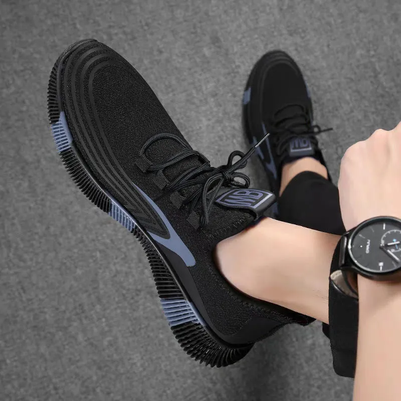 Men's Breathable Running Shoes 2024 Spring Autumn Casual Sports Sneakers Trendy Color-Blocking Design Wholesale Street Vendor Supply Lightweight Athletic Footwear thumbnail 3