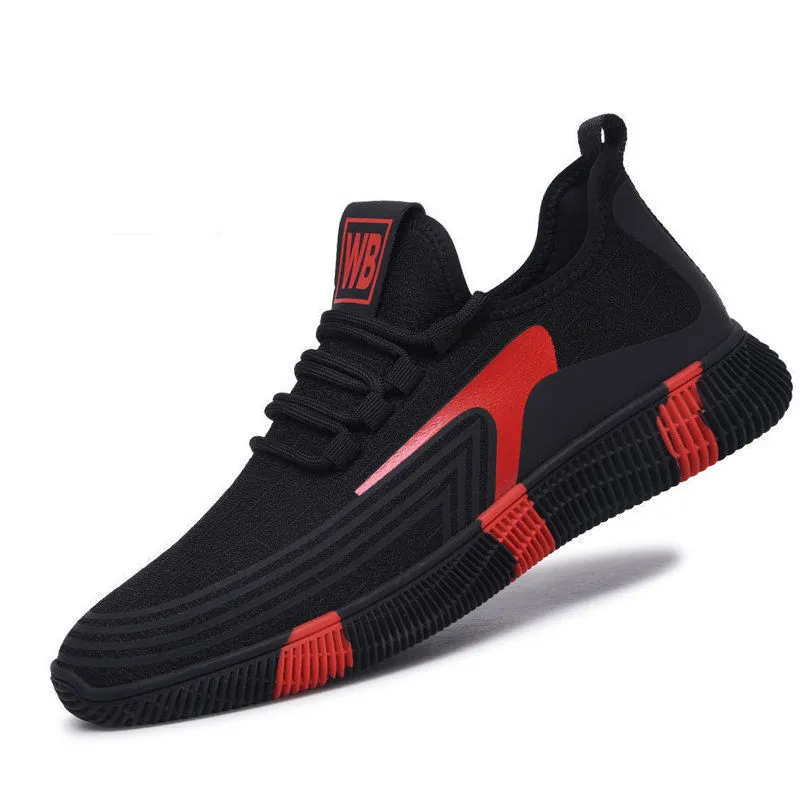 Men's Breathable Running Shoes 2024 Spring Autumn Casual Sports Sneakers Trendy Color-Blocking Design Wholesale Street Vendor Supply Lightweight Athletic Footwear thumbnail 5