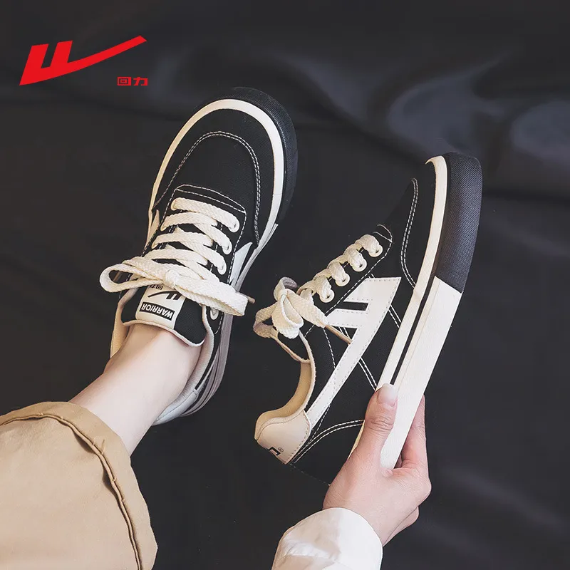 Men's Canvas Sneakers - Spring/Autumn Casual Sports Shoes - Pull-Back Style, White Student Shoes, Breathable Cloth Sneakers for Men thumbnail 9