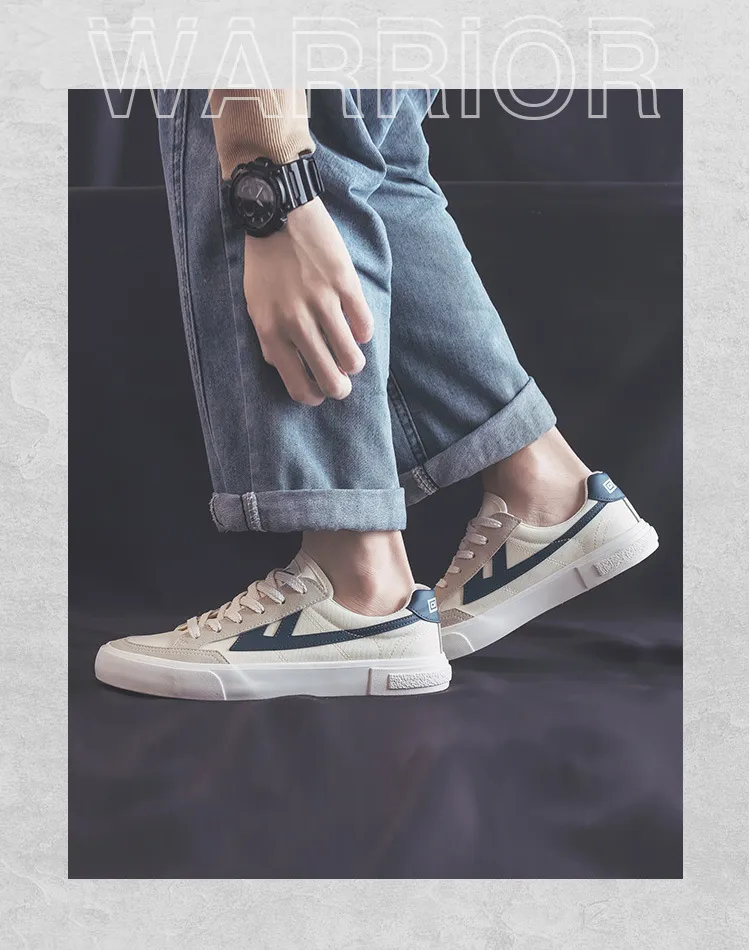 Men's Canvas Sneakers - Spring/Autumn Casual Sports Shoes - Pull-Back Style, White Student Shoes, Breathable Cloth Sneakers for Men showcase 14