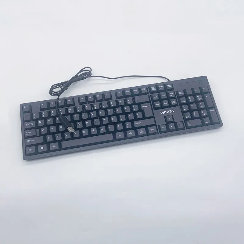 Philips K234 USB Wired Keyboard and Mouse Combo Set - All-in-One for Laptop and Desktop Computers - Wholesale Available thumbnail 3