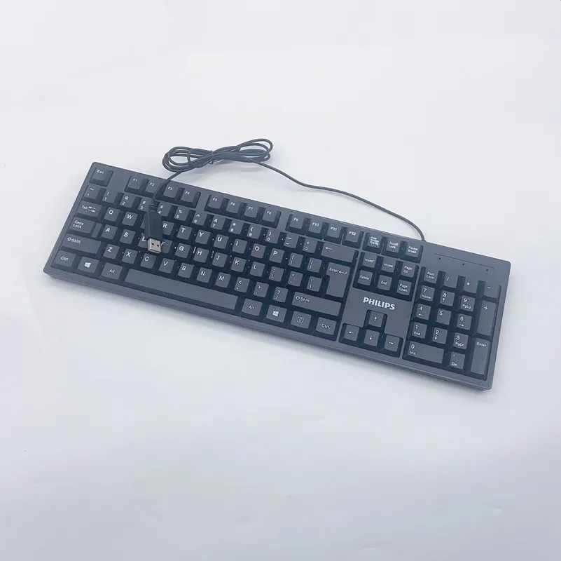 Philips K234 USB Wired Keyboard and Mouse Combo Set - All-in-One for Laptop and Desktop Computers - Wholesale Available thumbnail 4