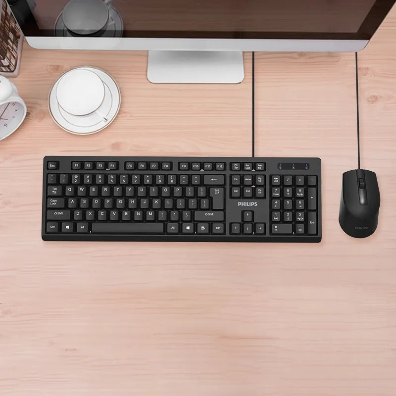Philips K234 USB Wired Keyboard and Mouse Combo Set - All-in-One for Laptop and Desktop Computers - Wholesale Available showcase 8