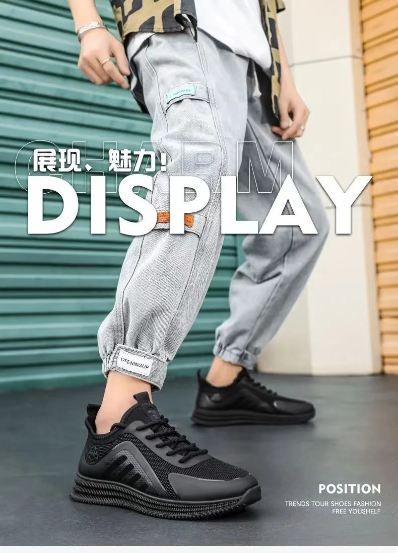 Men's Lightweight Casual Shoes Soft Sole Comfortable Walking Sneakers | Trendy Non-Slip Dirt-Resistant Sports Shoes for Everyday Wear, Travel, and Active Lifestyles showcase 1