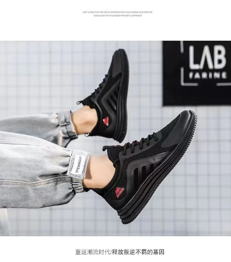Men's Lightweight Casual Shoes Soft Sole Comfortable Walking Sneakers | Trendy Non-Slip Dirt-Resistant Sports Shoes for Everyday Wear, Travel, and Active Lifestyles showcase 5