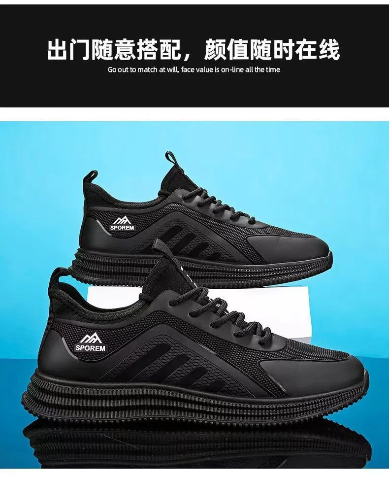 Men's Lightweight Casual Shoes Soft Sole Comfortable Walking Sneakers | Trendy Non-Slip Dirt-Resistant Sports Shoes for Everyday Wear, Travel, and Active Lifestyles showcase 12