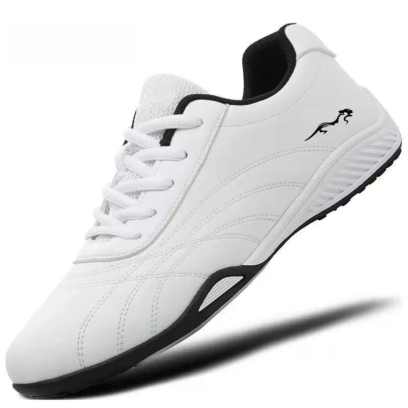 Men's Leather Casual Shoes Breathable Lightweight Spring 2025 Fashion Sneakers Soft Sole Walking Running Travel Shoes for Men thumbnail 4