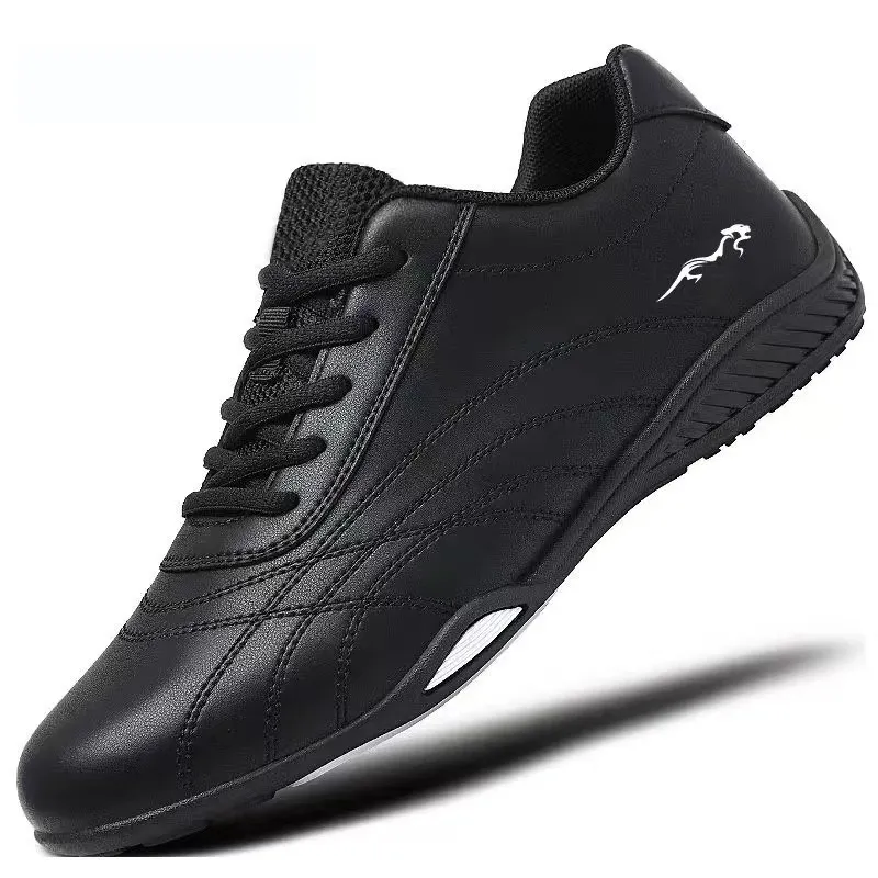 Men's Leather Casual Shoes Breathable Lightweight Spring 2025 Fashion Sneakers Soft Sole Walking Running Travel Shoes for Men thumbnail 5