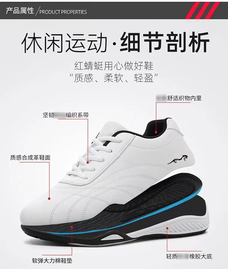Men's Leather Casual Shoes Breathable Lightweight Spring 2025 Fashion Sneakers Soft Sole Walking Running Travel Shoes for Men showcase 9
