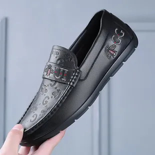 Men's Genuine Leather Business Casual Shoes - First Layer Cowhide, Thick Sole, Classy Flats for Autumn showcase 11