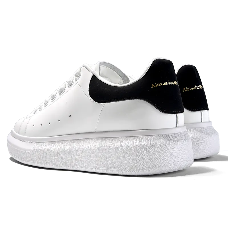 McQueen White Platform Sneakers for Men and Women - Thick Sole, Versatile, Height Increasing, Casual Sports Shoes for Couples thumbnail 4