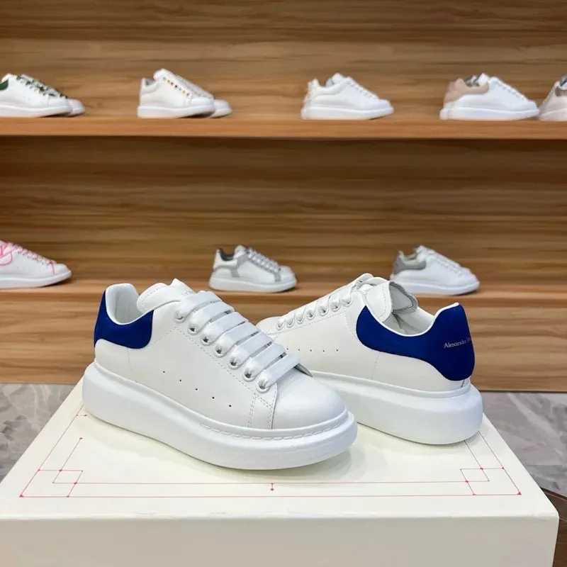 McQueen White Platform Sneakers for Men and Women - Thick Sole, Versatile, Height Increasing, Casual Sports Shoes for Couples thumbnail 10