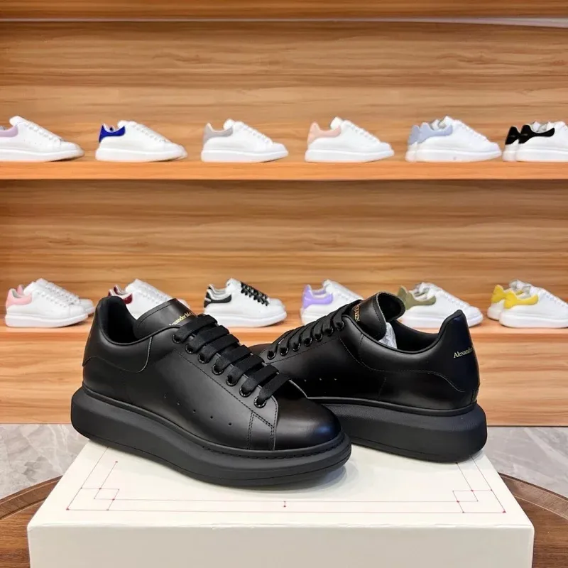 McQueen White Platform Sneakers for Men and Women - Thick Sole, Versatile, Height Increasing, Casual Sports Shoes for Couples thumbnail 8