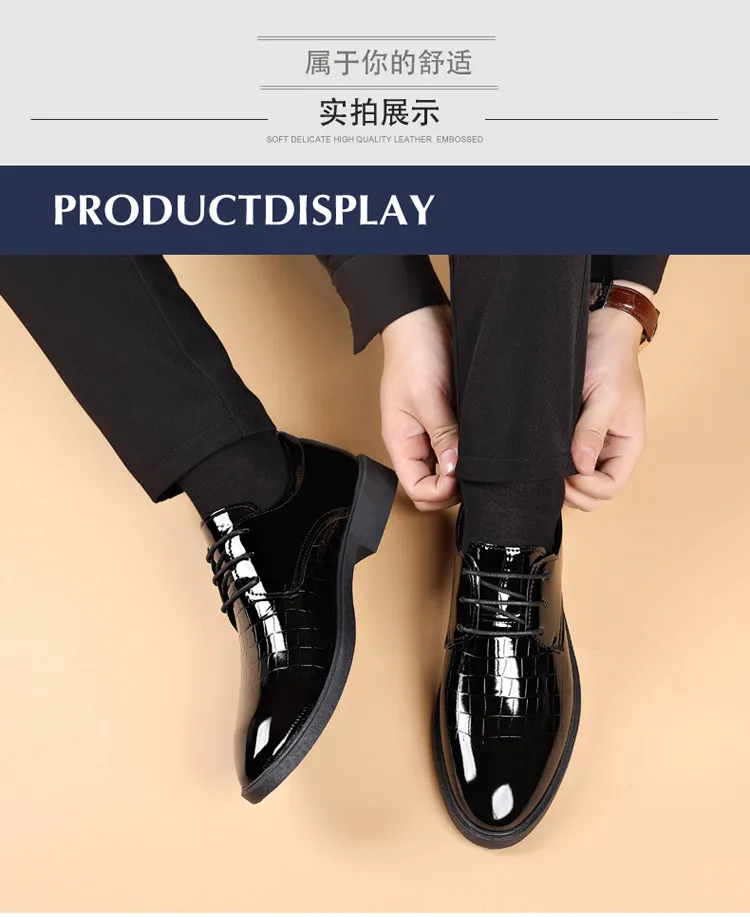 Men's Business Leather Shoes Plus Size, High-End Formal Dress Shoes, Youth Casual Versatile Style, Wholesale Available showcase 11