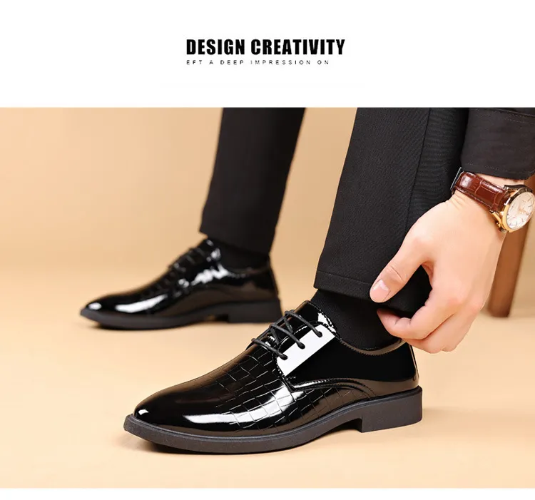 Men's Business Leather Shoes Plus Size, High-End Formal Dress Shoes, Youth Casual Versatile Style, Wholesale Available showcase 13