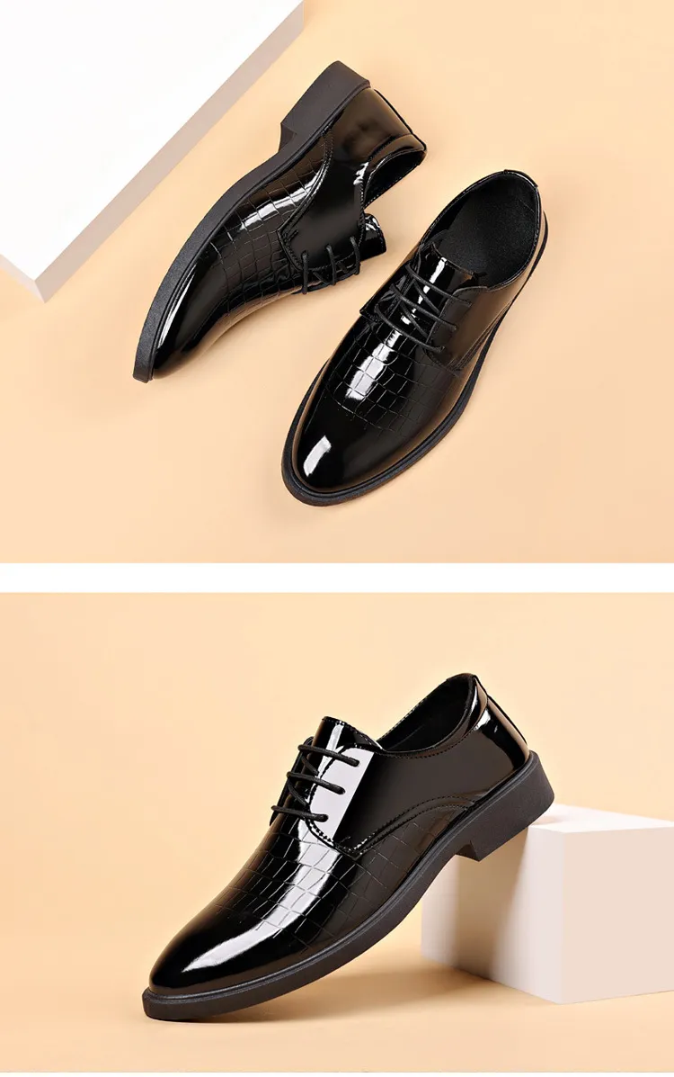 Men's Business Leather Shoes Plus Size, High-End Formal Dress Shoes, Youth Casual Versatile Style, Wholesale Available showcase 15