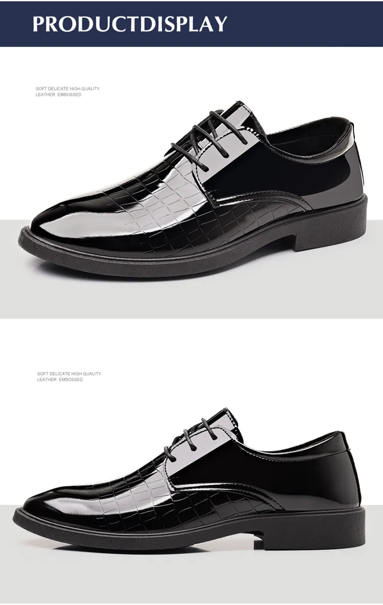 Men's Business Leather Shoes Plus Size, High-End Formal Dress Shoes, Youth Casual Versatile Style, Wholesale Available showcase 17
