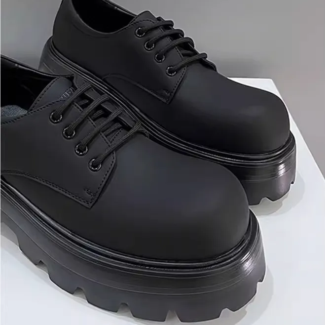 Men's Leather Derby Shoes - High-End Cowhide Slip-On Loafers | Formal Business Casual Trendy Style 2024 Collection showcase 2
