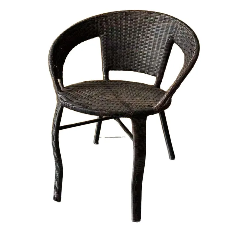 Handmade Rattan Chair for Elderly Adults - Woven Backrest Dining Chair for Home, Outdoor Courtyard Use - Comfortable, Heightened, and Widened Back Support thumbnail 5