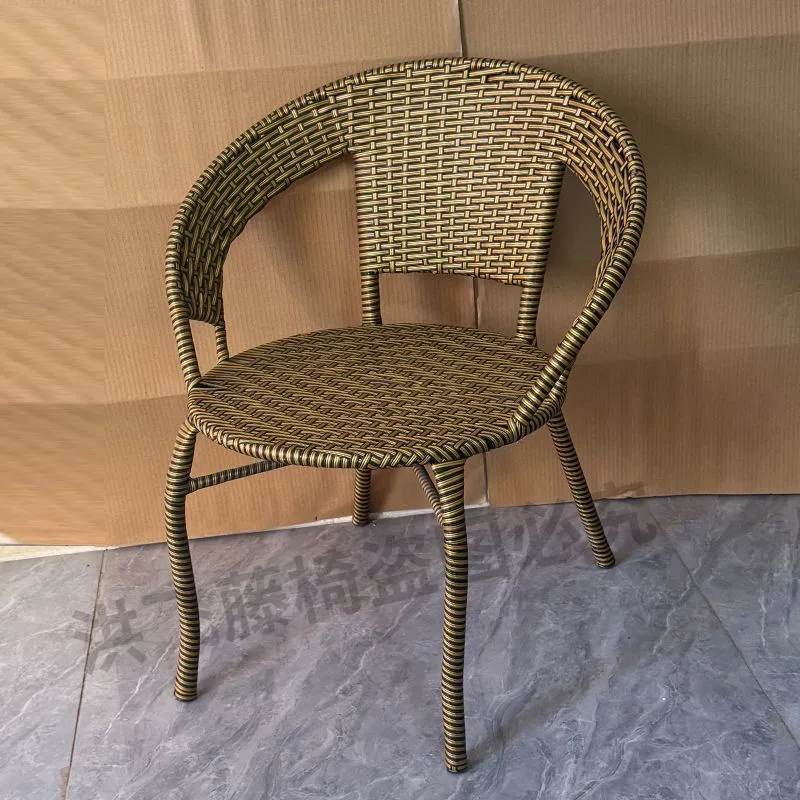 Handmade Rattan Chair for Elderly Adults - Woven Backrest Dining Chair for Home, Outdoor Courtyard Use - Comfortable, Heightened, and Widened Back Support thumbnail 9
