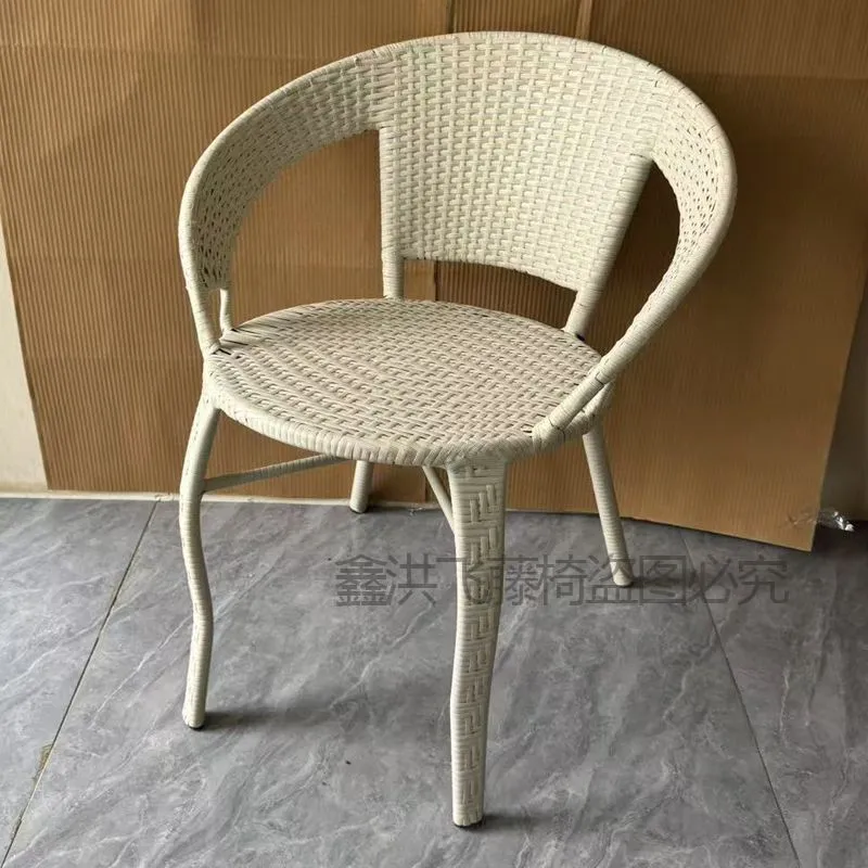 Handmade Rattan Chair for Elderly Adults - Woven Backrest Dining Chair for Home, Outdoor Courtyard Use - Comfortable, Heightened, and Widened Back Support showcase 13