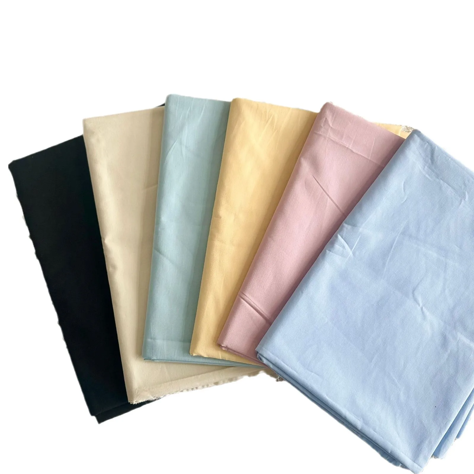 Pure Cotton Fabric Solid Color High Density Washable Cloth for Clothing, Women's Fashion, Handmade Bags, and DIY Projects thumbnail 5