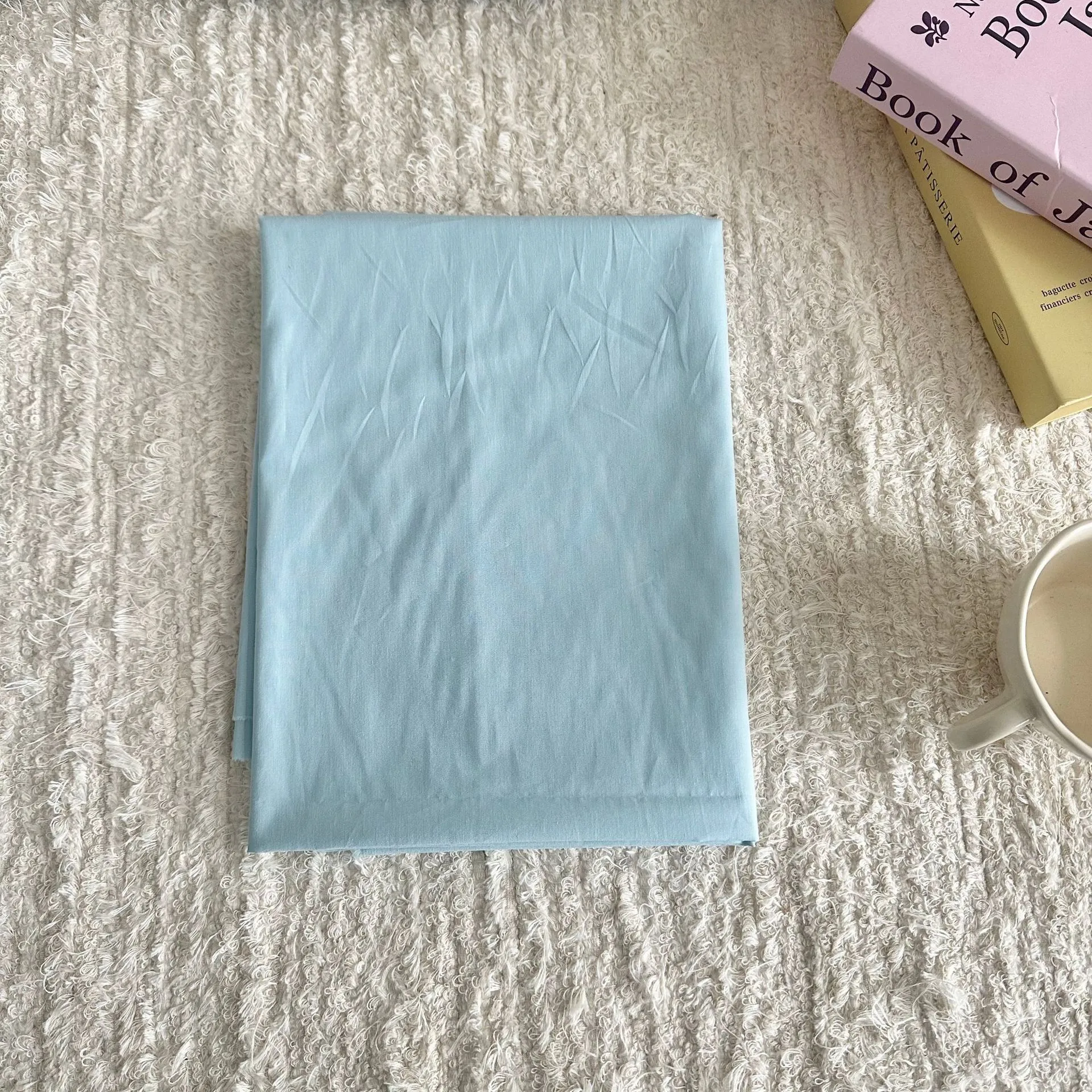 Pure Cotton Fabric Solid Color High Density Washable Cloth for Clothing, Women's Fashion, Handmade Bags, and DIY Projects thumbnail 8