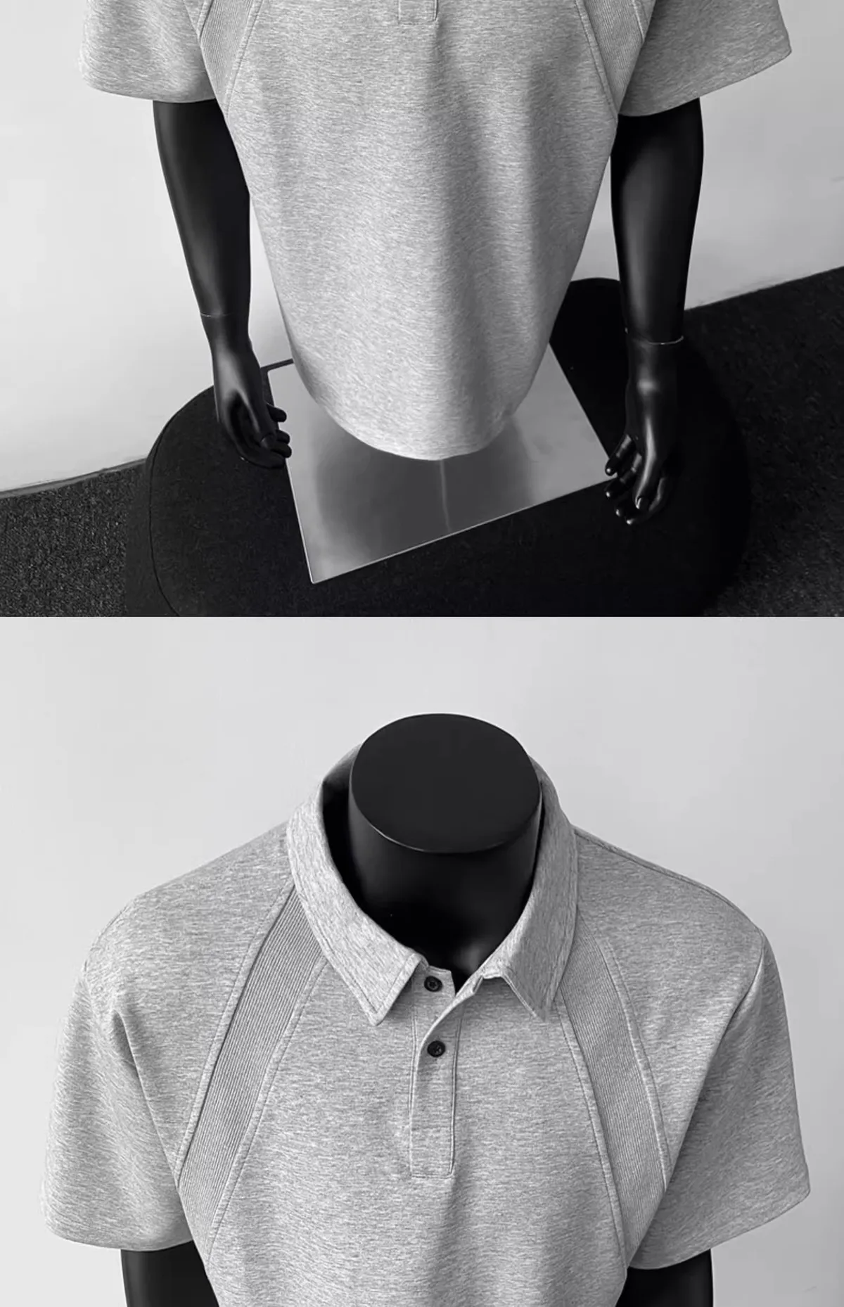 Men's American Style Polo Shirt - Regular Fit Short Sleeve Heavyweight T-Shirt with Turn-Down Collar & Raglan Sleeves - Trendy Summer Top showcase 14