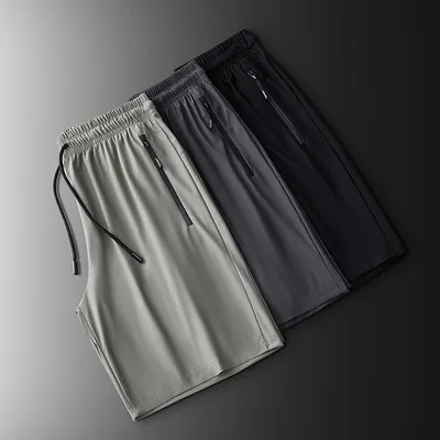 Men's Stretch Sports Pants - Summer Thin Ice Silk, Large Size, Straight Leg, Quick-Drying, Casual, Breathable Trousers for Active Wear showcase 2