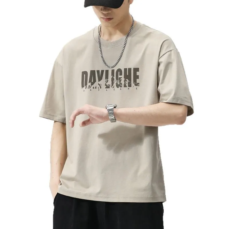 Men's Short Sleeve T-Shirt - 2025 New Arrival - Summer Fashionable Loose Fit Sports Casual Top - Trendy Streetwear for Men thumbnail 5